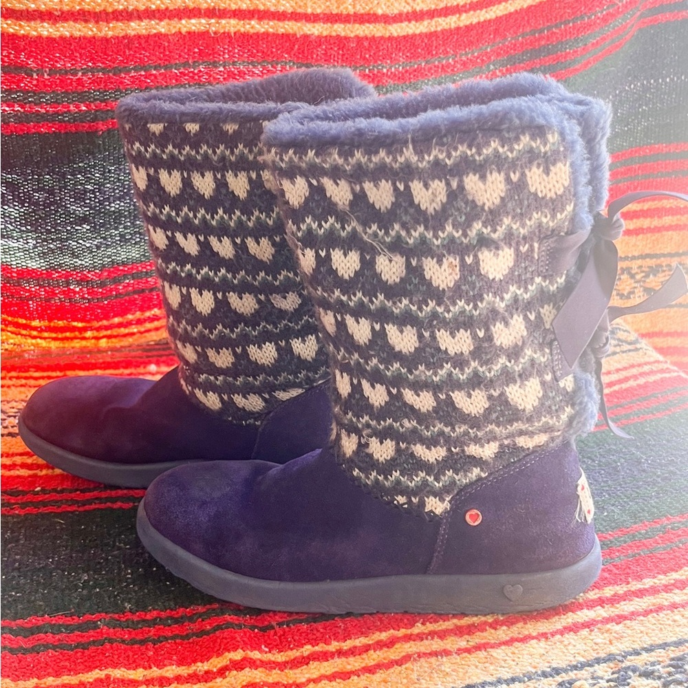 Blue Ugg boots. Girls size 5
